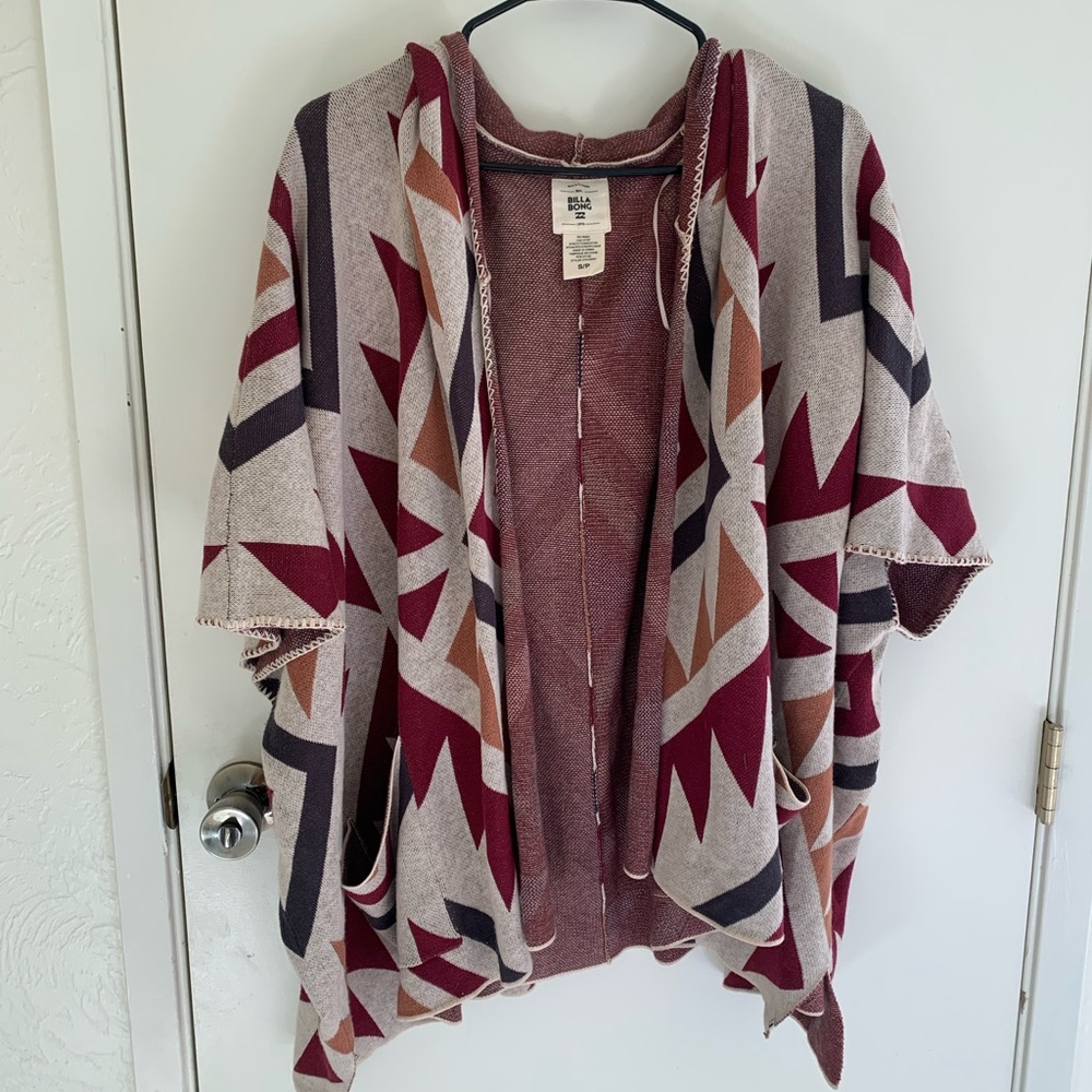 Billabong bonfire nights open sweater
